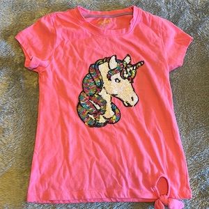 Delia’s Girl sequined unicorn t shirt